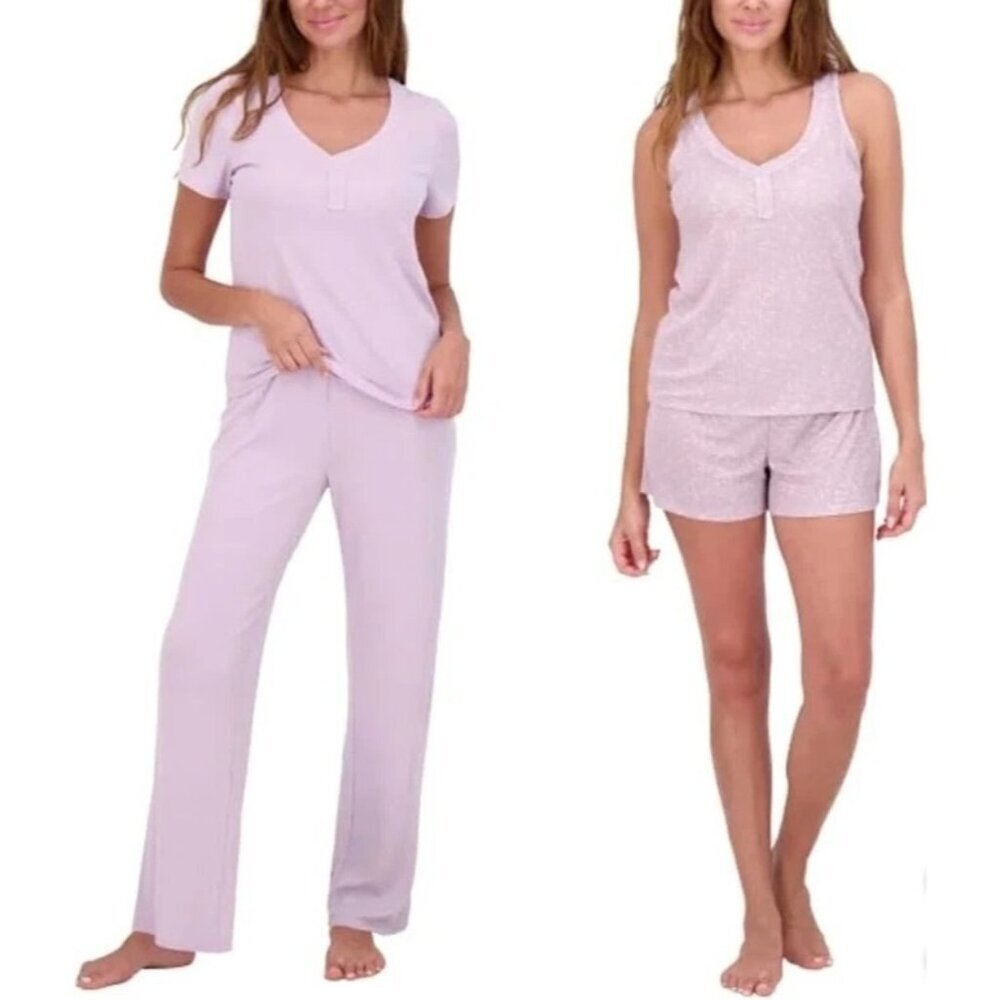 Live 2 Lounge Women's XL 4-Piece Pointelle Lounge Set M0464